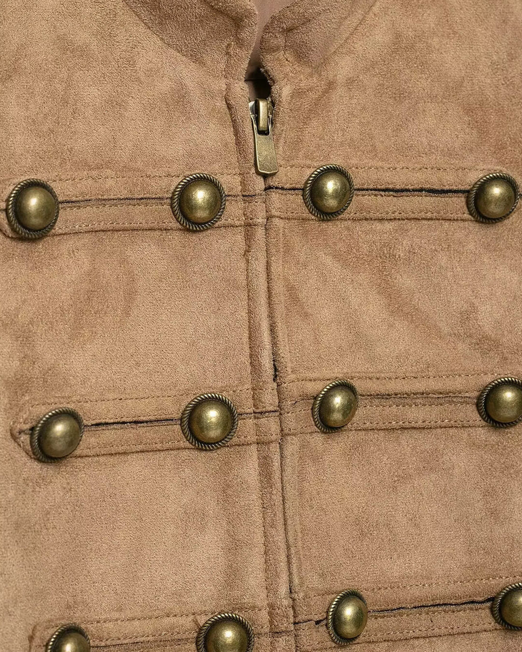 Chaqueta Napoleon entallada Kate en ante sintético