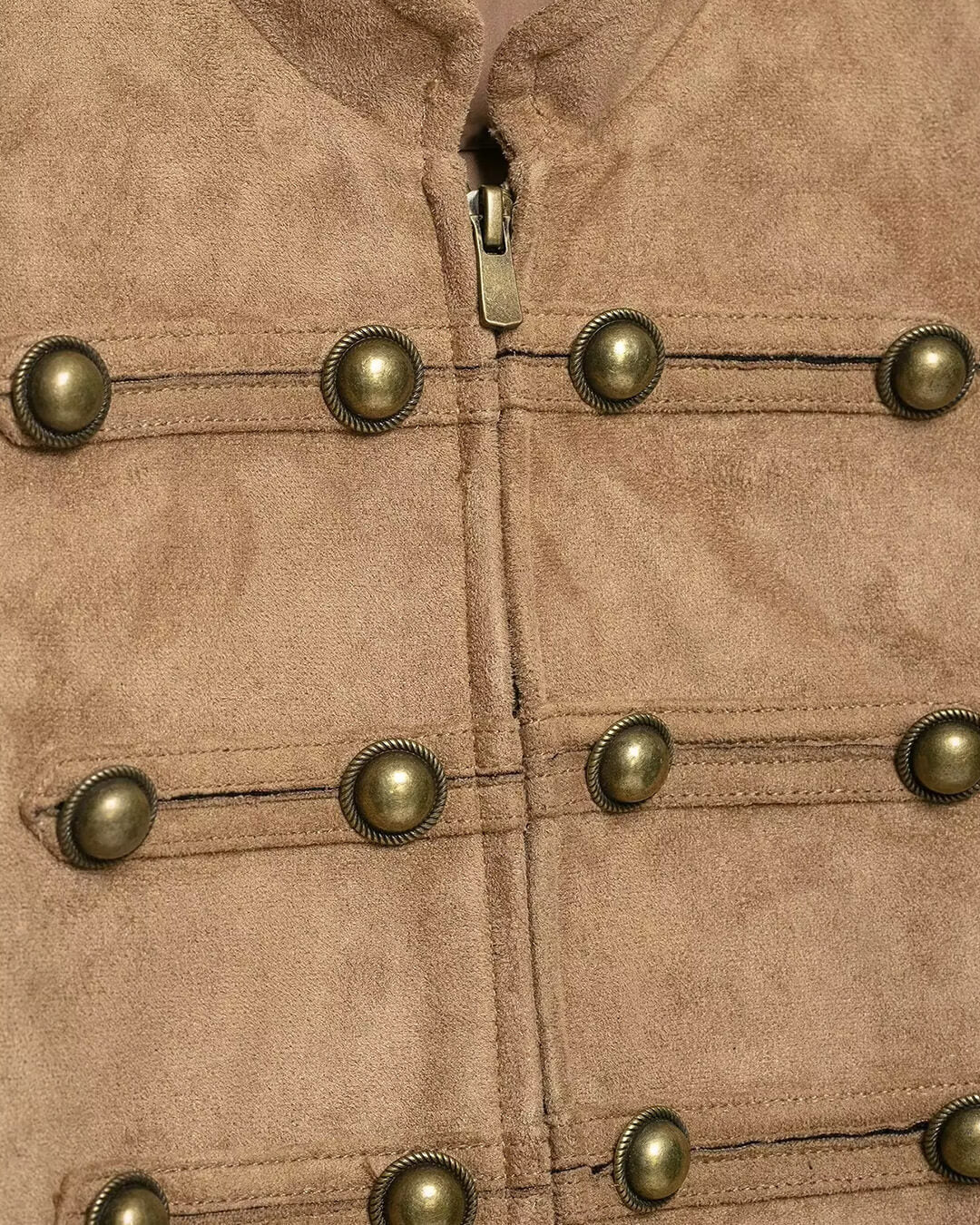 Chaqueta Napoleon entallada Kate en ante sintético