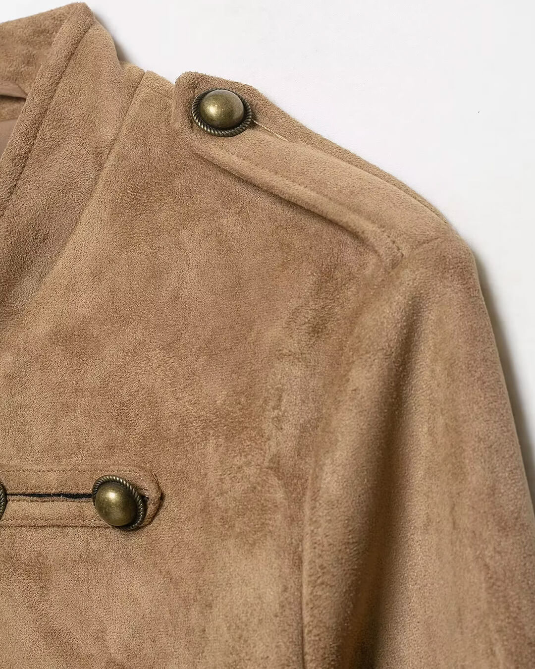 Chaqueta Napoleon entallada Kate en ante sintético