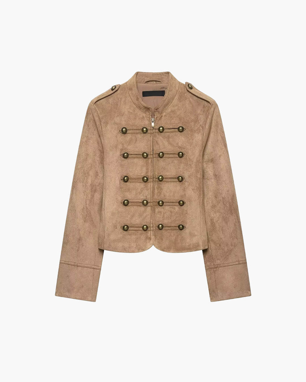 Chaqueta Napoleon entallada Kate en ante sintético