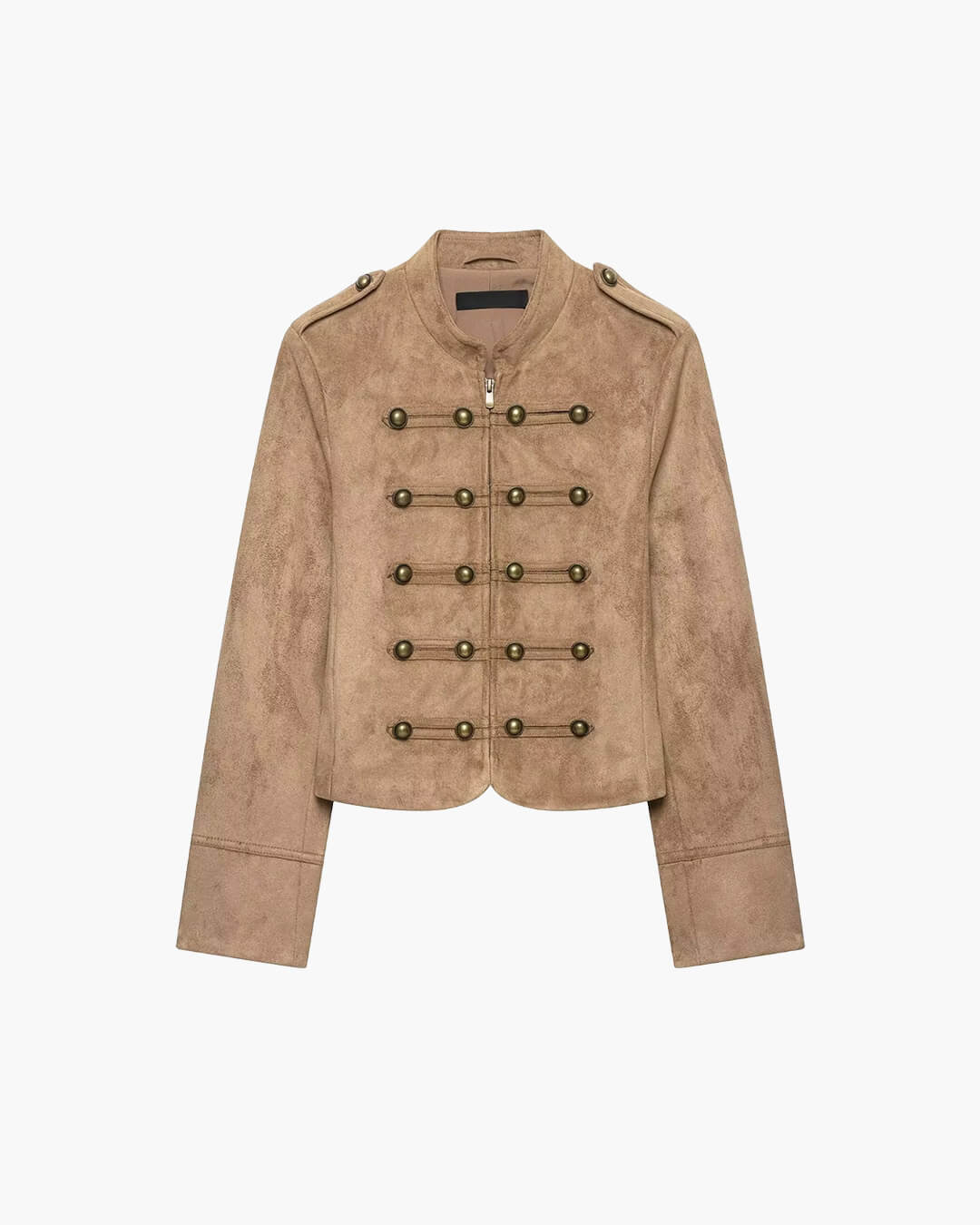 Chaqueta Napoleon entallada Kate en ante sintético