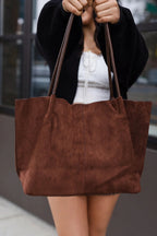 Bolso Tote de Ante Cheska con Estuche