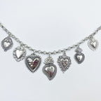 Collar Vintage con Colgante de Sagrado Corazón