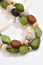 Collar de Resina Estilo Bosque Bohemio