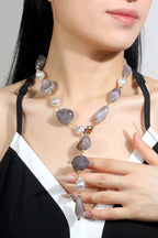 Collar de Cuentas Irregular Estilo Vintage