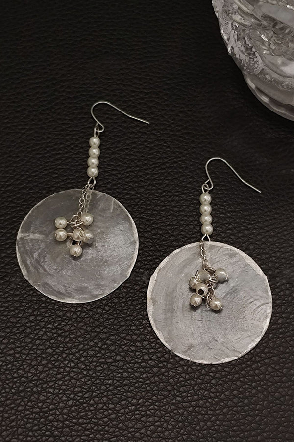 Pendientes de Botón Colgantes de Perlas