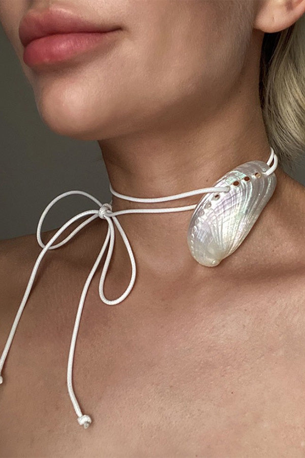 Collar de Concha Natural Estilo Océano