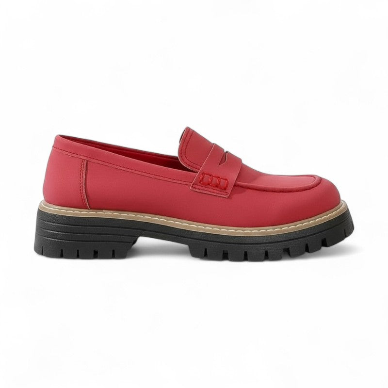 Savyne - Mocasín Mujer de Ante Elegante con Acabado Bicolor