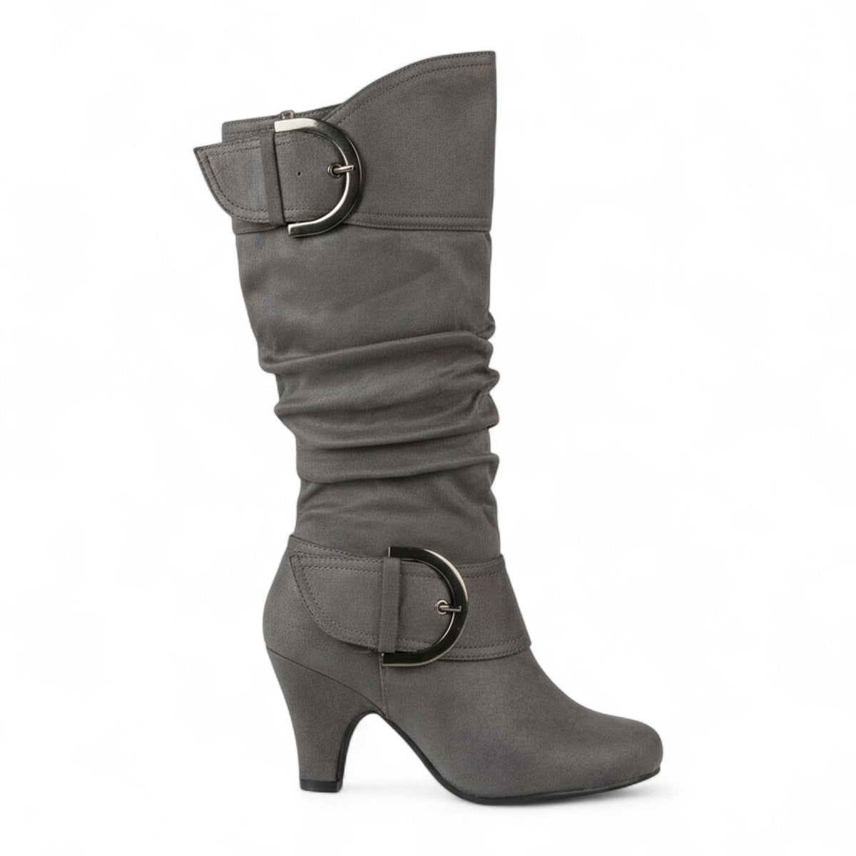 Havya - Botas Altas Negras de Tacón Mujer Estilo Slouch