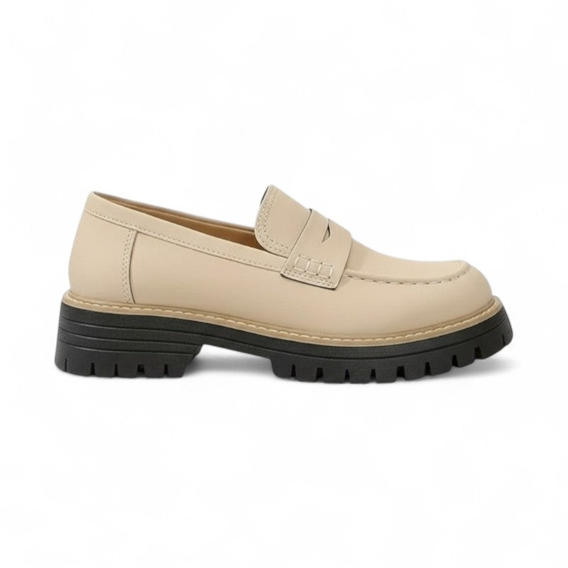 Savyne - Mocasín Mujer de Ante Elegante con Acabado Bicolor