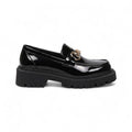 Fany - Mocasín Mujer de Charol Cadena Dorada Elegante Y Suela Gruesa de Tendencia