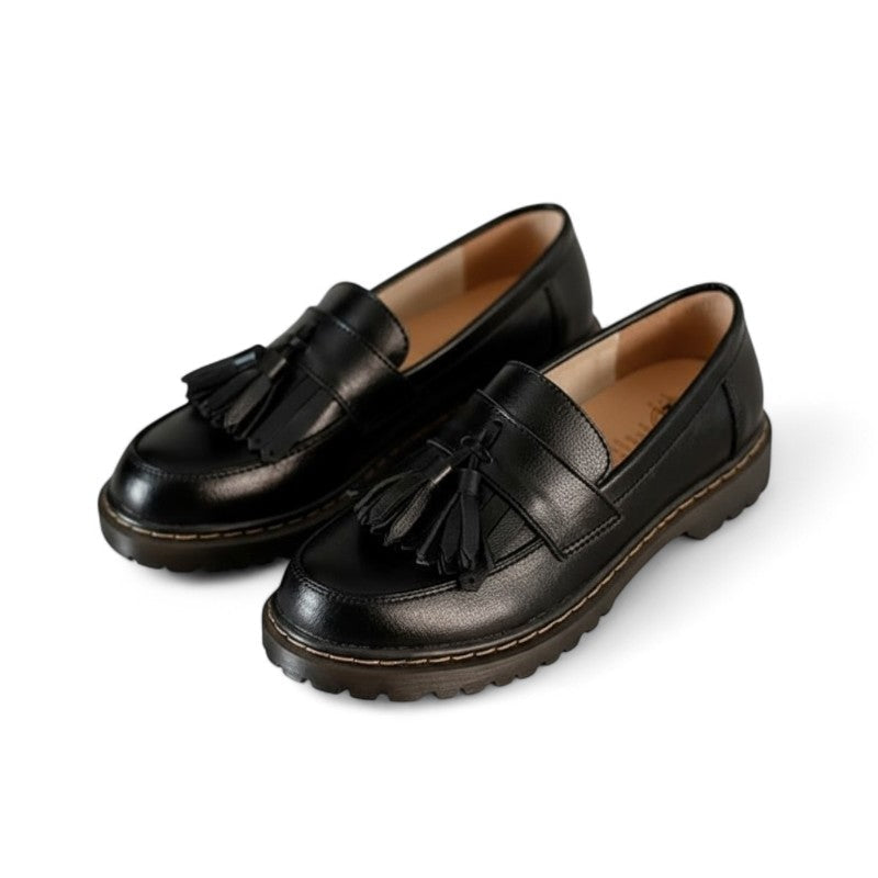 Ouva - Mocasín Mujer de Flecos Chic de Cuña