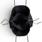 YALYS - Bolso Tote Grande Negro de Nylon