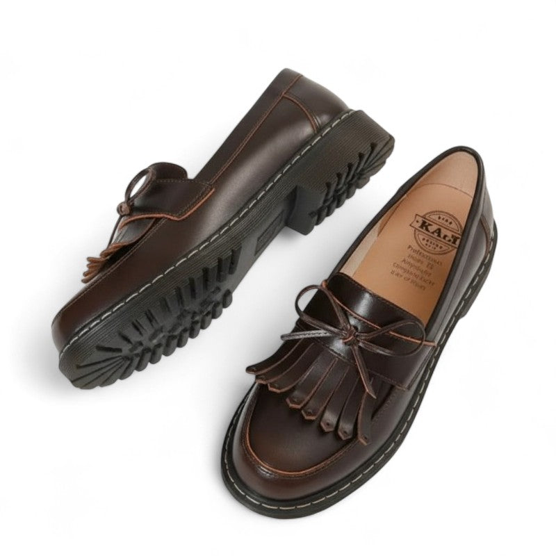 Ouva - Mocasín Mujer de Flecos Chic de Cuña