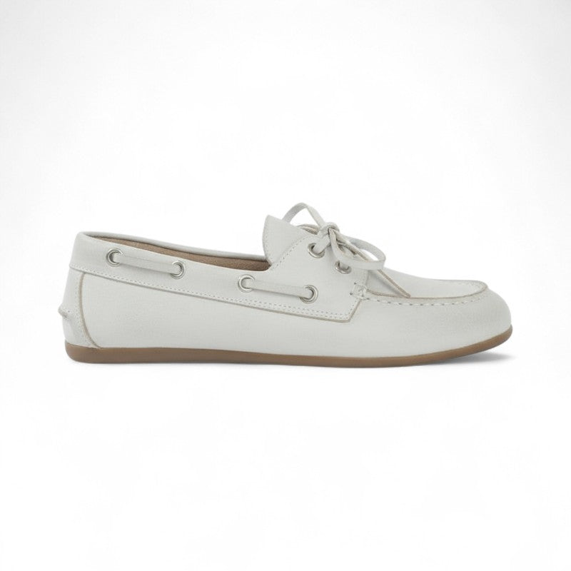 Avy - Mocasín Mujer Plano Estilo Náutico Con Cordones Clásicos Flexible