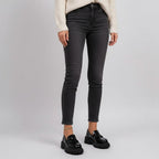 Eliane - Mocasines Mujer Negro Suela de Cuña Y Diseño Minimalista Elegante