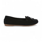 Kaly - Mocasines Mujer De Ante Con Lazo Confort Ligero
