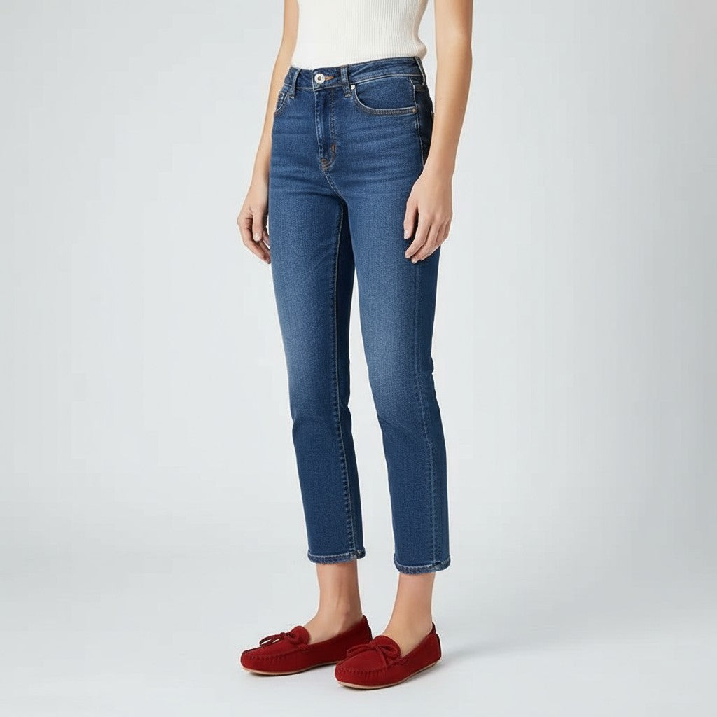 Kaly - Mocasines Mujer De Ante Con Lazo Confort Ligero