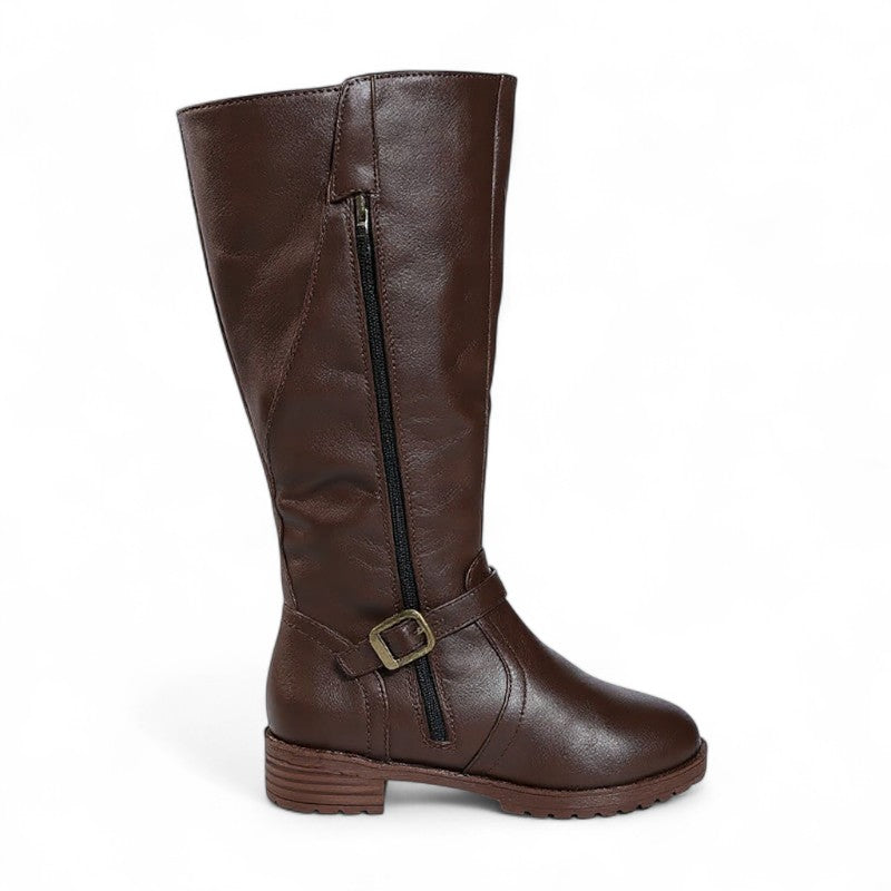 Spirit - Botas de Montar Negras Mujer de Hebilla Metálico