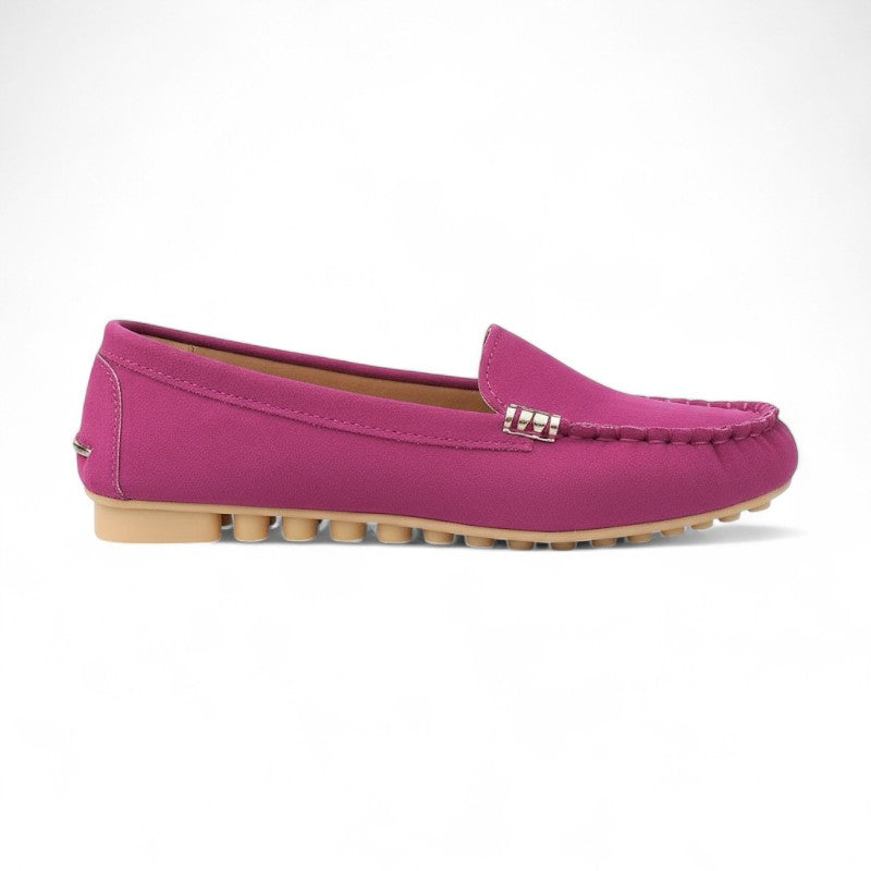 Iris - Mocasines Mujer Flexible Antideslizante Y Detalles Hebilla Chic