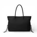 YALYS - Bolso Tote Grande Negro de Nylon