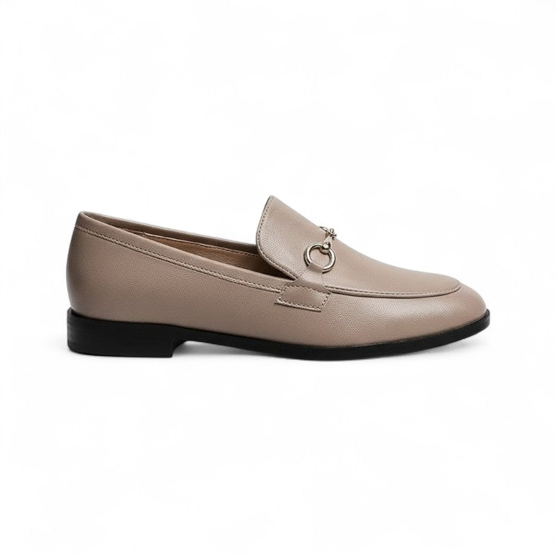 Hivy - Mocasines Mujer Flexible Detalle de Bocado Plateado