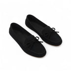 Kaly - Mocasines Mujer De Ante Con Lazo Confort Ligero