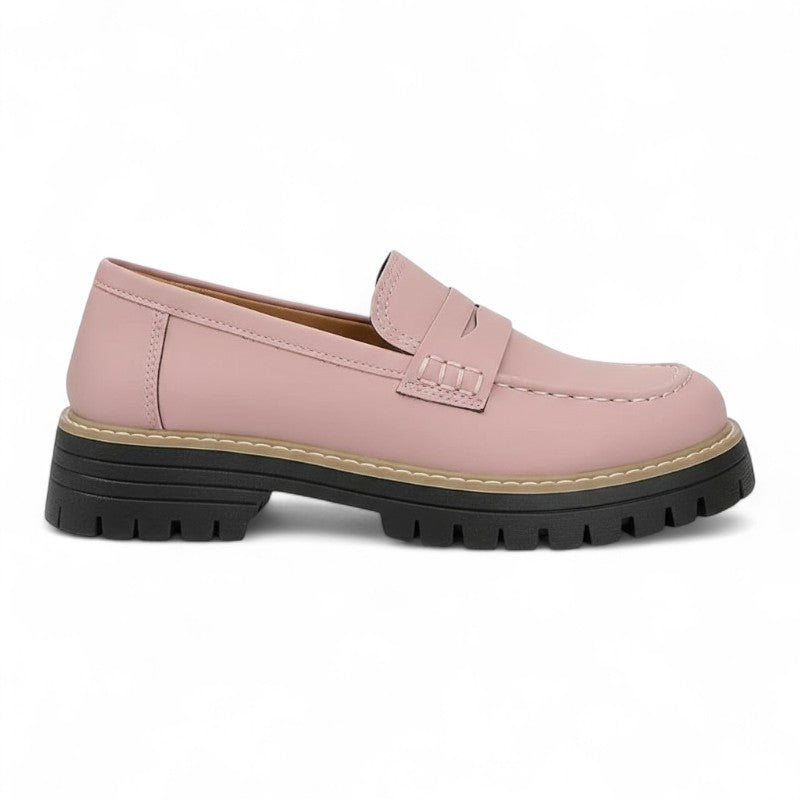 Savyne - Mocasín Mujer de Ante Elegante con Acabado Bicolor