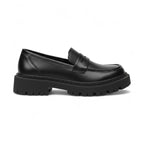 Eliane - Mocasines Mujer Negro Suela de Cuña Y Diseño Minimalista Elegante