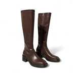 Kitry - Botas de Montar de Tendencia de Tacón Grueso para Mujer