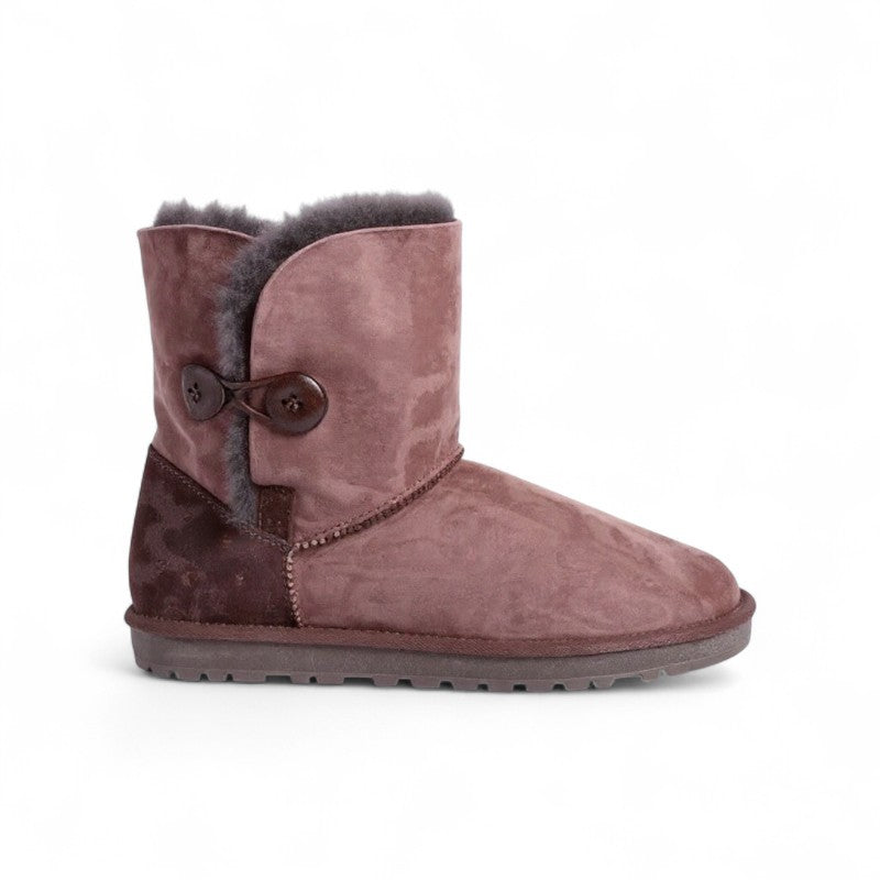 Alva - Botas Forradas Bajas de Piel Auténtico para Mujer