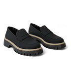 Savyne - Mocasín Mujer de Ante Elegante con Acabado Bicolor