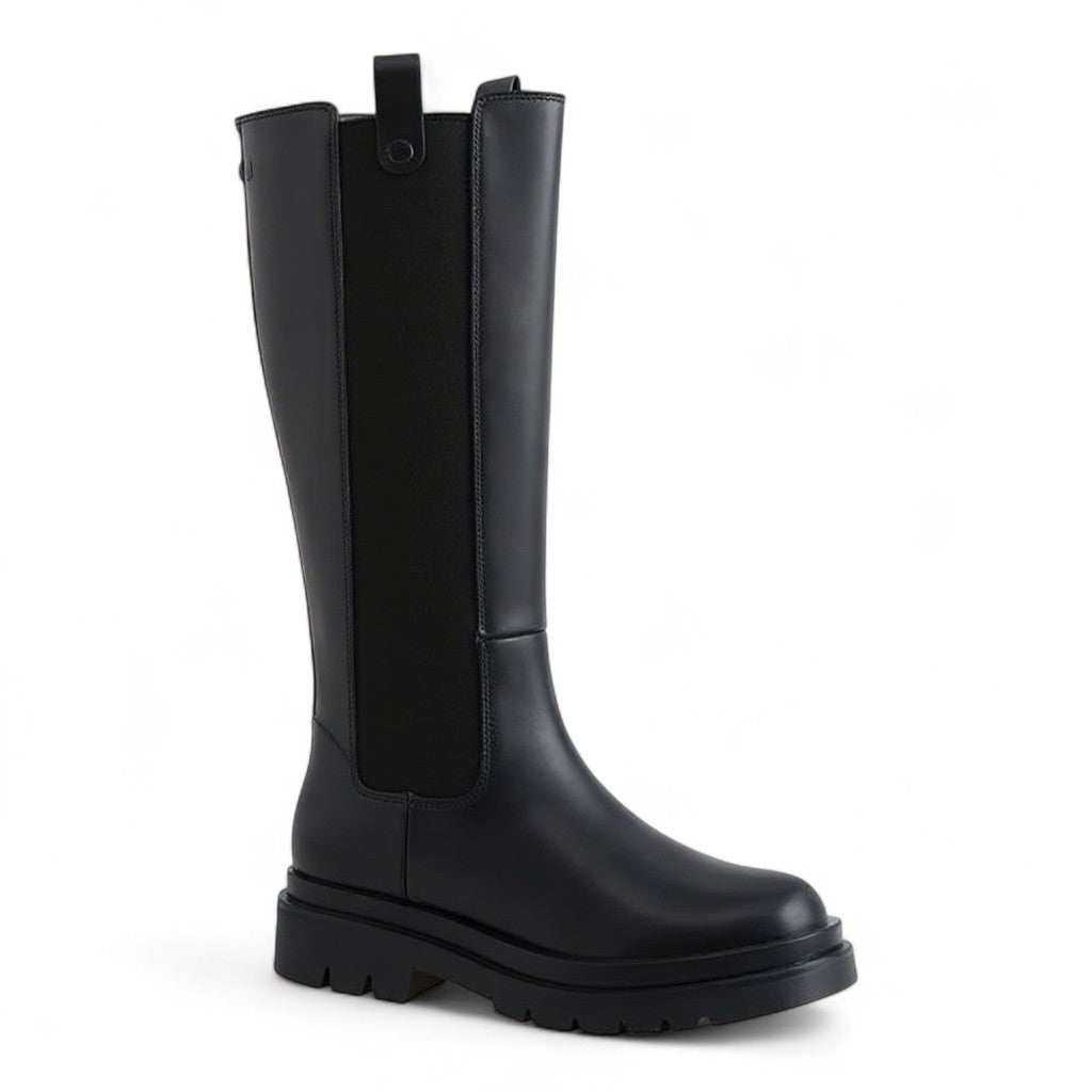 Arva - Botas de montar mujer negras suela Gruesa Chic