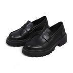 Eliane - Mocasines Mujer Negro Suela de Cuña Y Diseño Minimalista Elegante