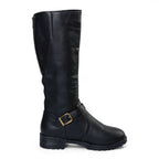 Spirit - Botas de Montar Negras Mujer de Hebilla Metálico