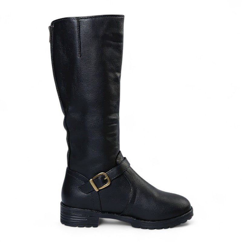 Spirit - Botas de Montar Negras Mujer de Hebilla Metálico