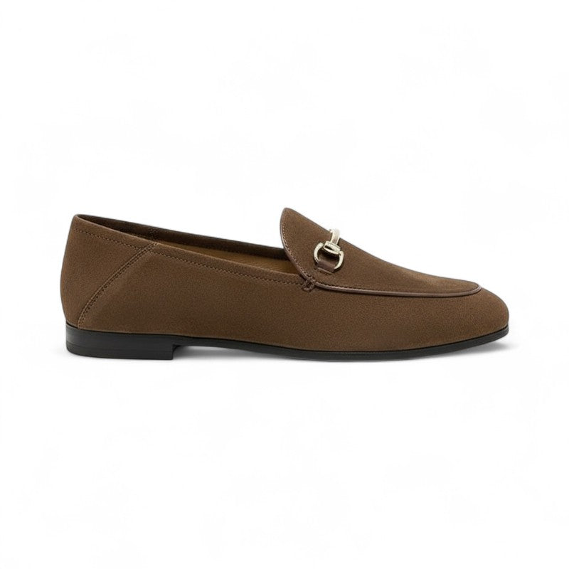Gavy - Mocasín para Mujer de Ante con Acabados de Metal