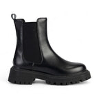 Cynthia - Botines de Montar Chelsea Mujer Negras Suela Gruesa