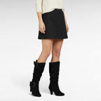Havya - Botas Altas Negras de Tacón Mujer Estilo Slouch