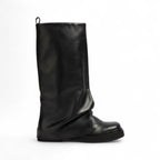 Avyra - Bota Slouch Alta Mujer de Piel