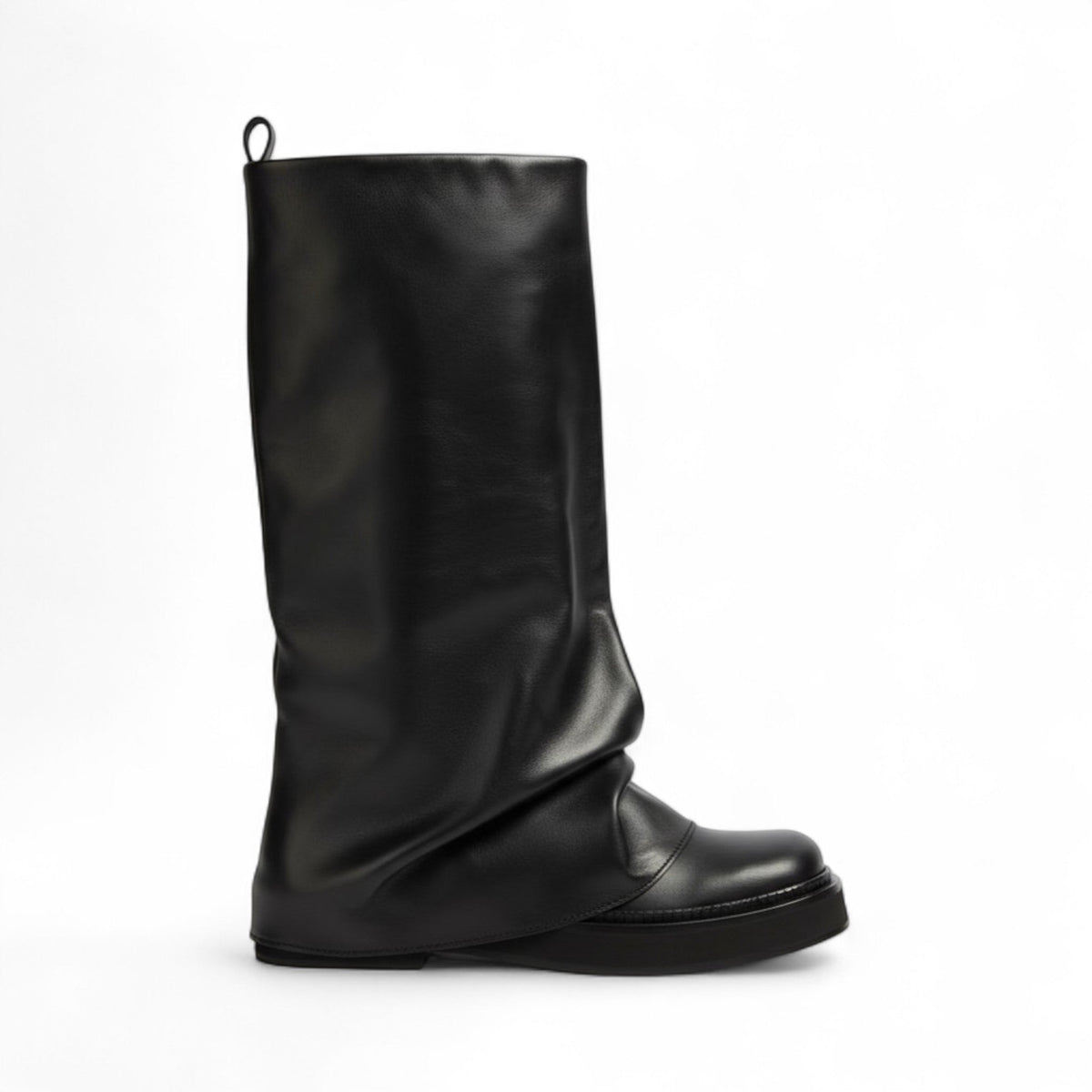 Avyra - Bota Slouch Alta Mujer de Piel