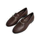 Hivy - Mocasines Mujer Flexible Detalle de Bocado Plateado