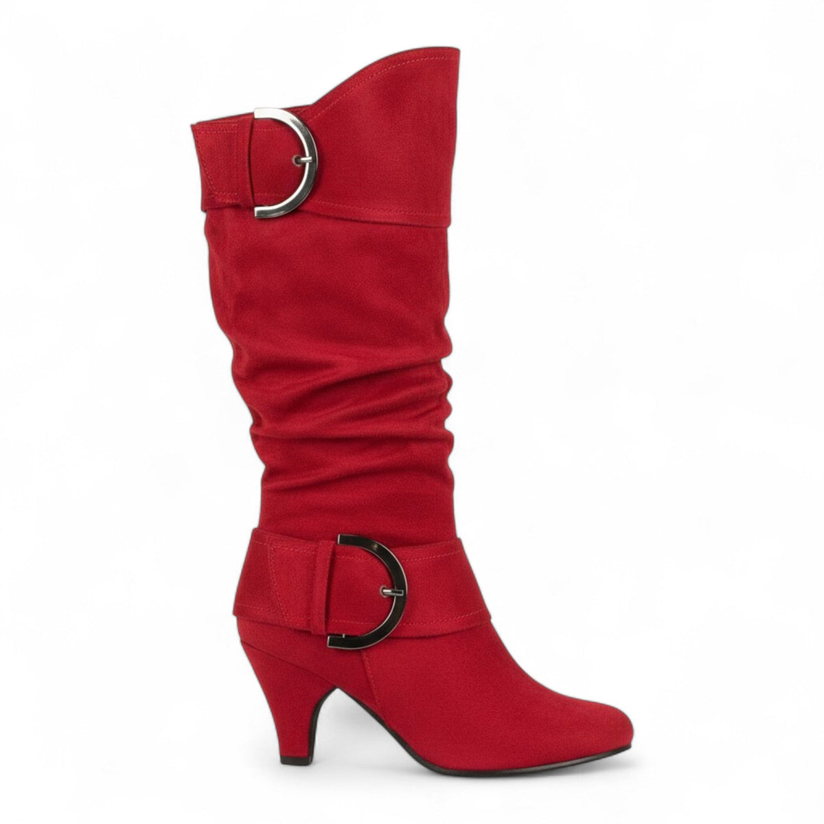 Havya - Botas Altas Negras de Tacón Mujer Estilo Slouch