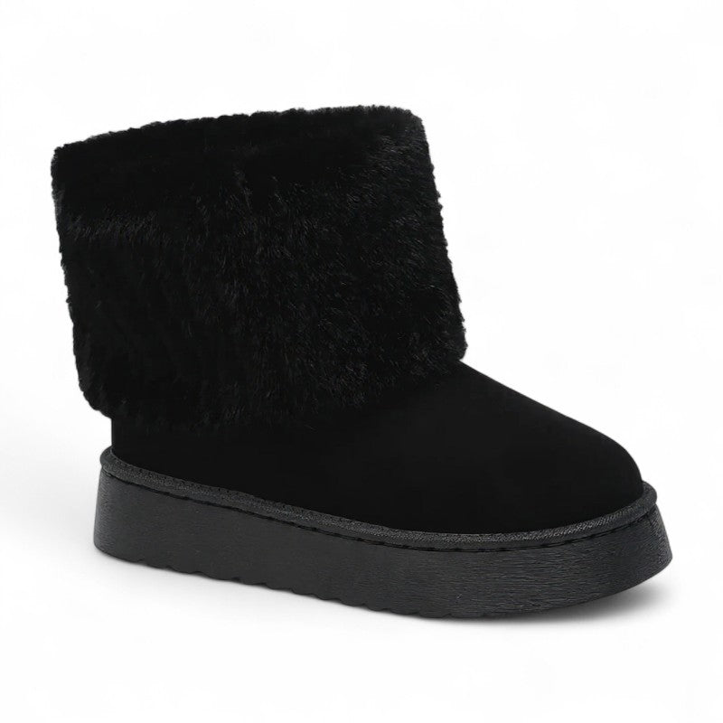 Ava - Botas Forradas con Piel Exterior de Tendencia Invierno Mujer