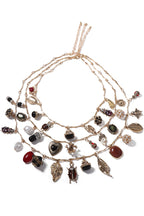 Collar Vintage de Colgante de Forma Irregular en Varias Capas