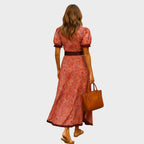 Sylvie | Long dress with flared sleeves