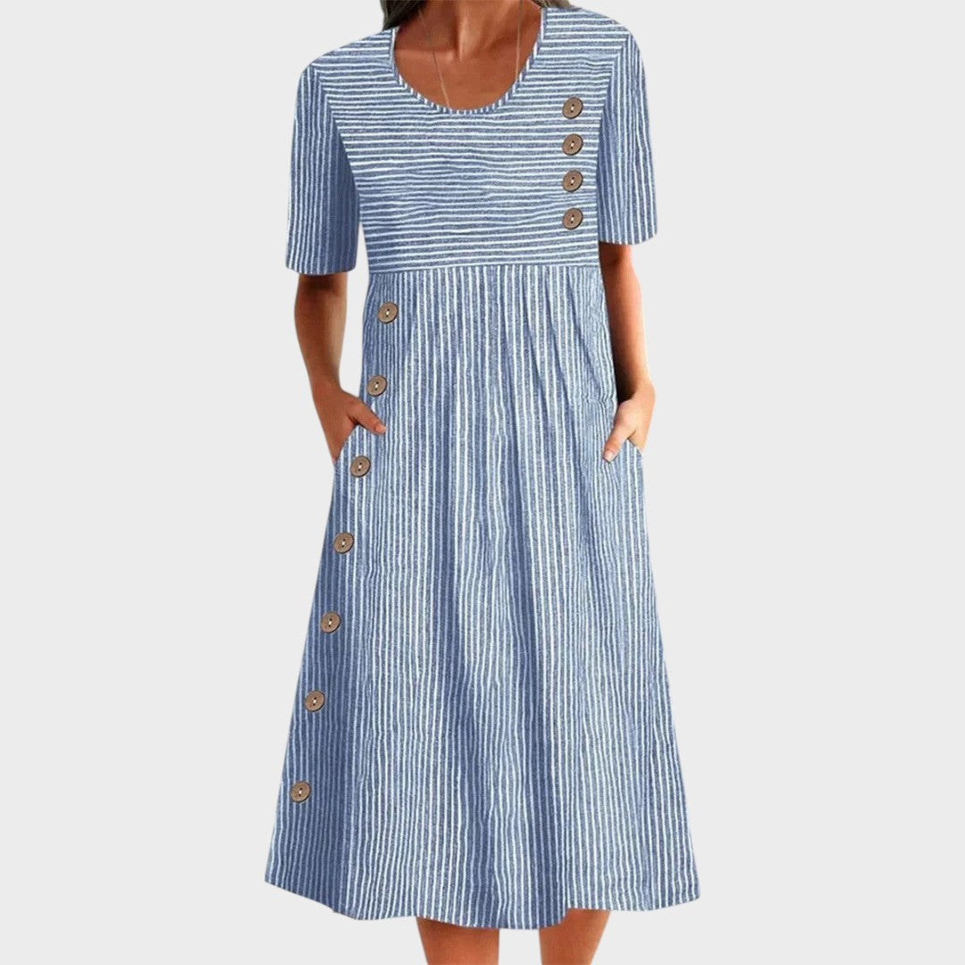 Luisa | Vestido Midi de Algodón - OSMARA Fashion