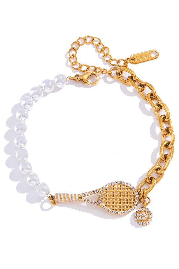 Pulsera Elegante de Acero Inoxidable y Circonita