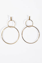 Pendientes Colgantes de Doble Aro