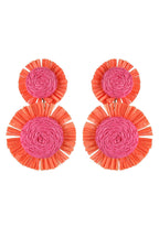 Pendientes Florales Tejidos a Mano Estilo Resort